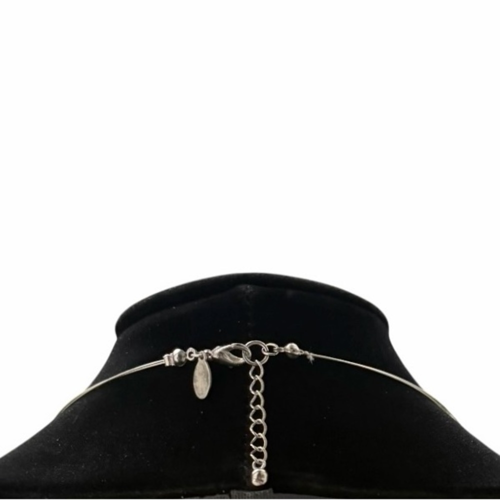 Express Silver Double Stranded Light Green Beaded… - image 2